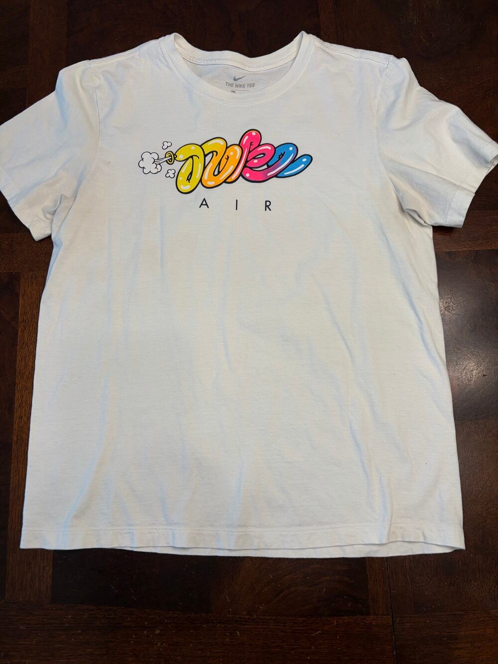 Nike L White Colorful Balloon Nike Air Graphic T-Shirt
